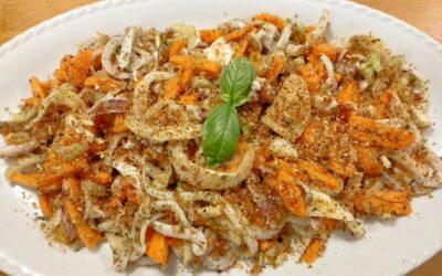 Insalata di calamari croccante