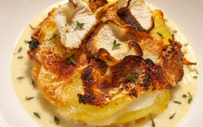 Millefoglie di rape bianche, patate e peretta sarda